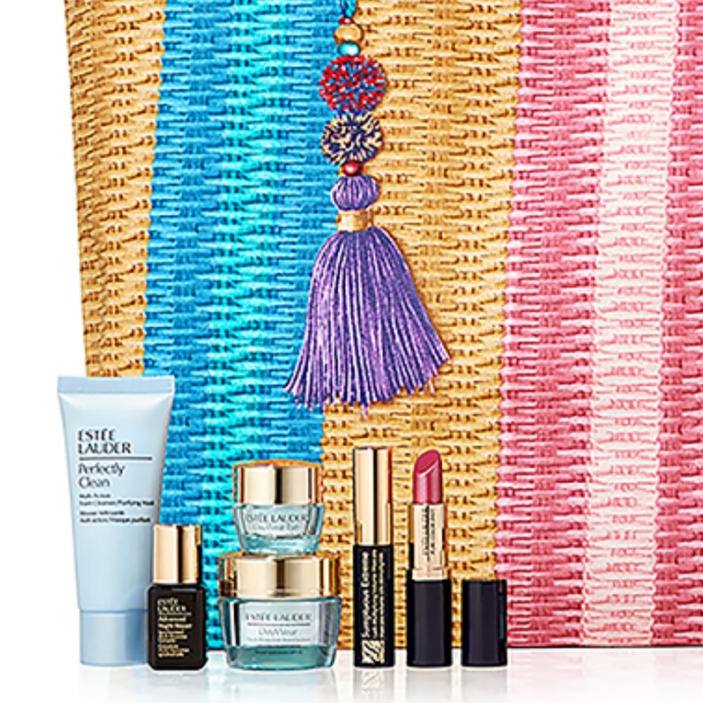 Estee Lauder 7p Daywear Anti Oxidant Face Cream & Eye Cooling Gel Tote $155